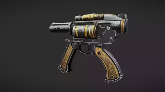 steampunk-style pistol