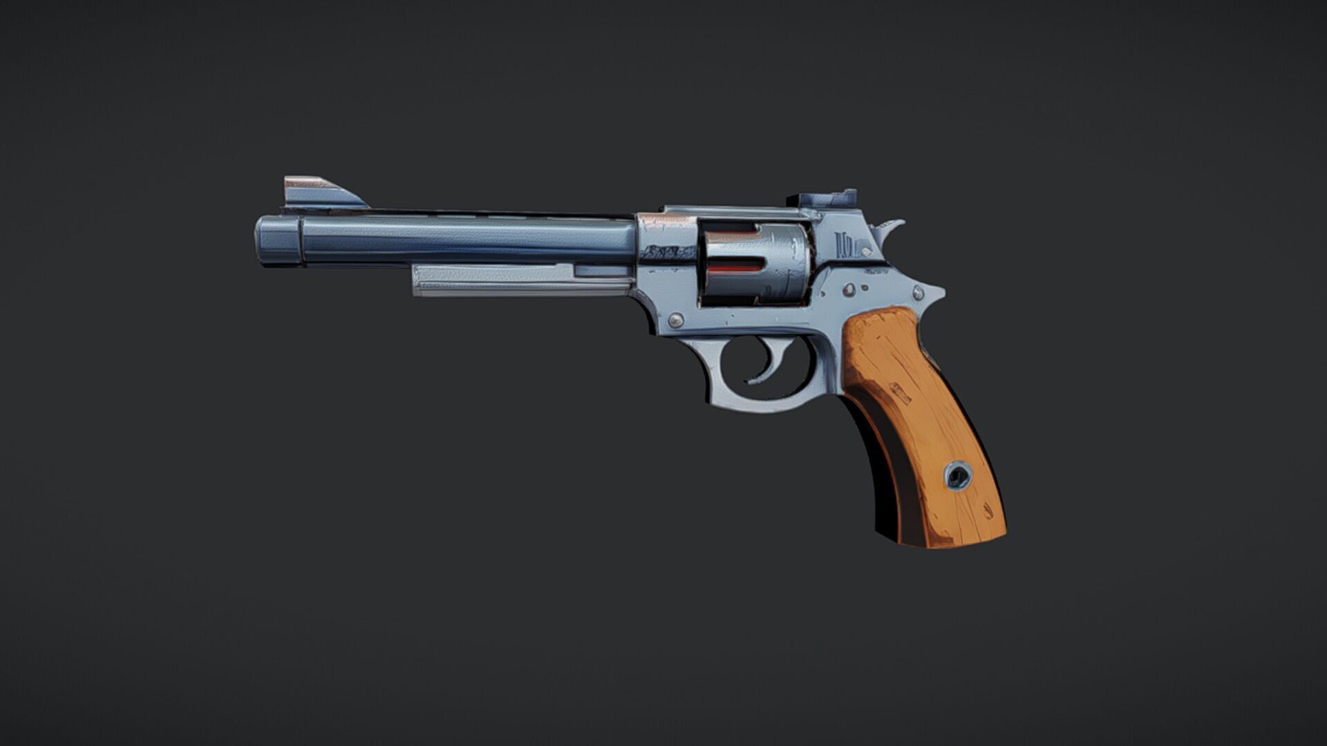 realistic handgun illustration 3D model_8