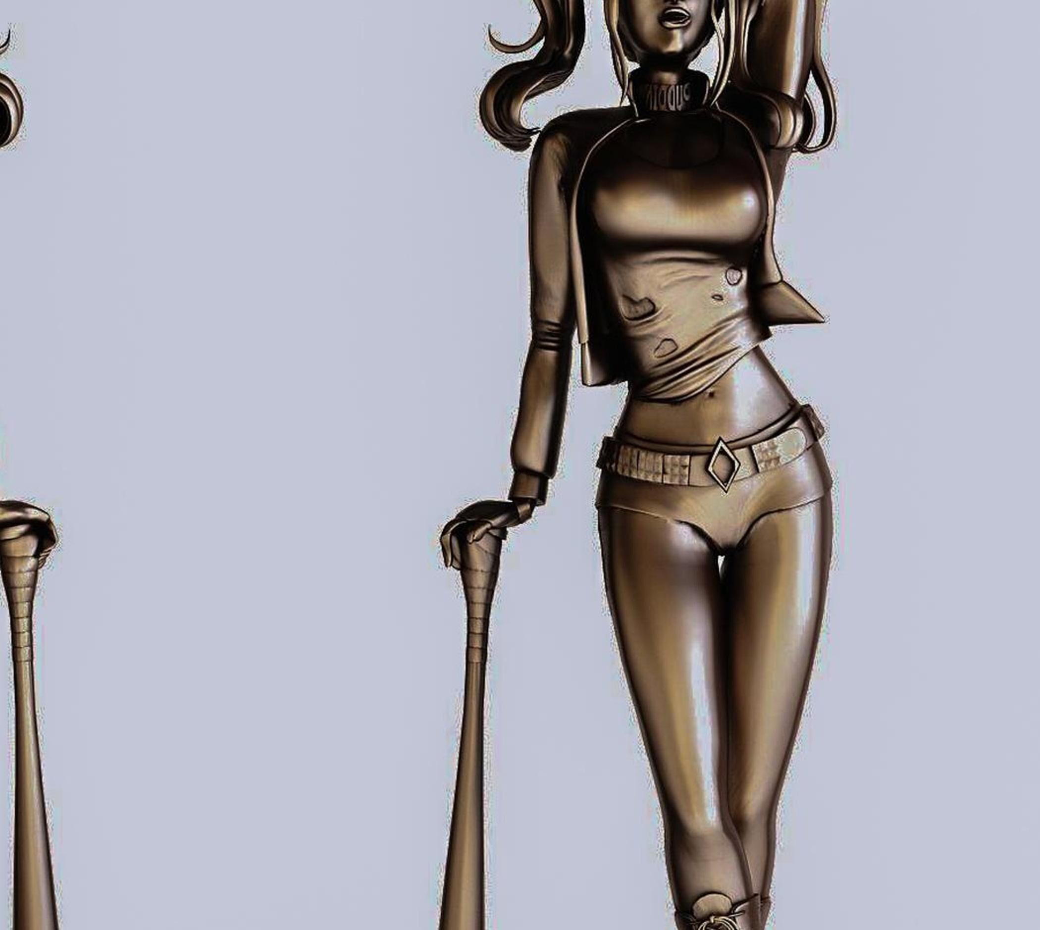 Decoration Ugly DC Sculpture 3D model_1