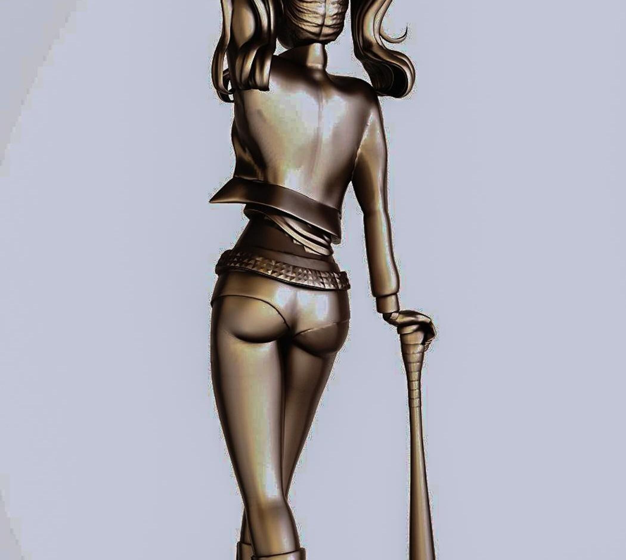 Decoration Ugly DC Sculpture 3D model_3