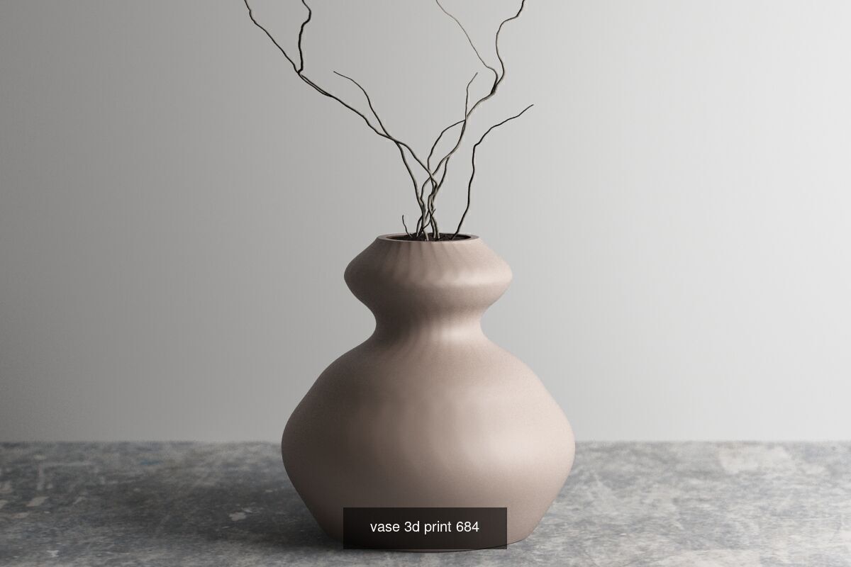 20 vase pot 3d print pack collection _10