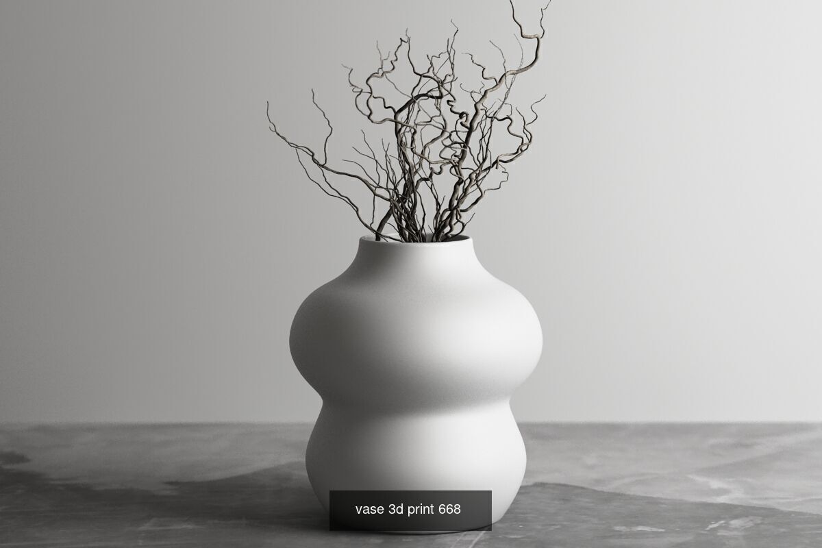 20 vase pot 3d print pack collection _22