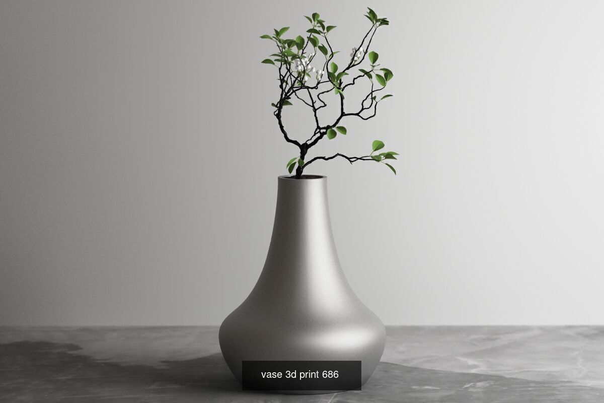 20 vase pot 3d print pack collection _8