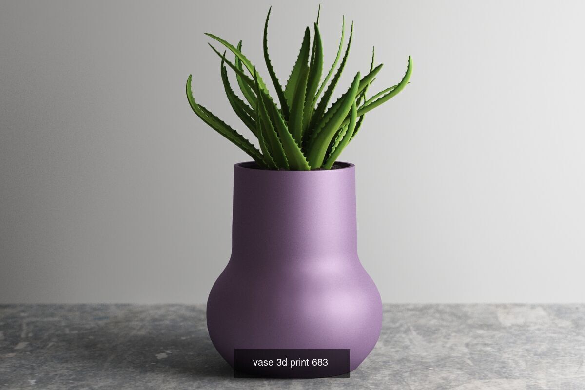 20 vase pot 3d print pack collection _11