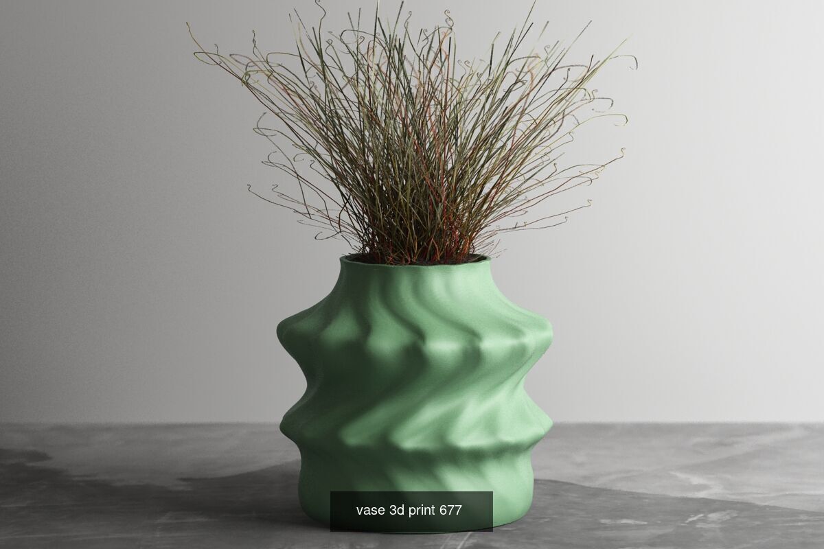 20 vase pot 3d print pack collection _17