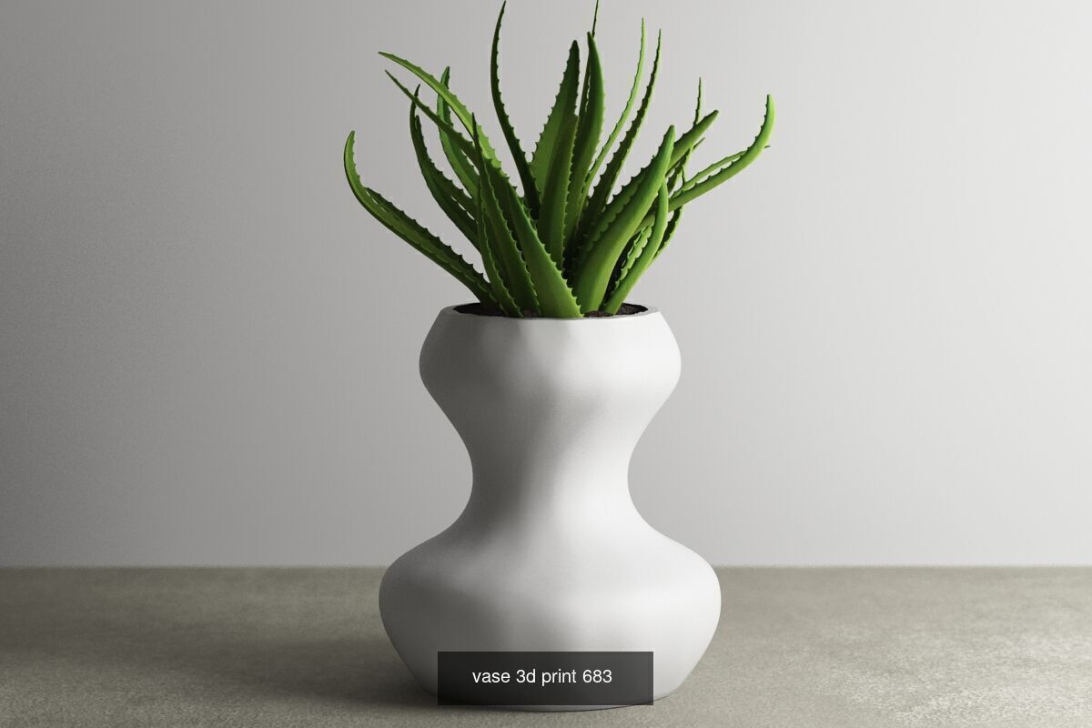 20 vase pot 3d print pack collection _12
