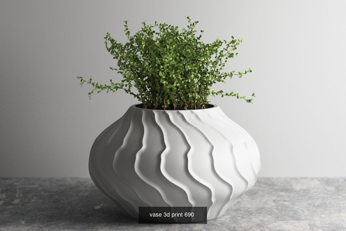 20 vase pot 3d print pack collection _5