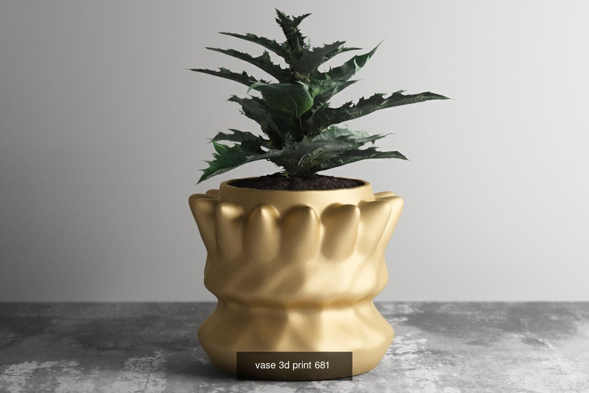 20 vase pot 3d print pack collection _13