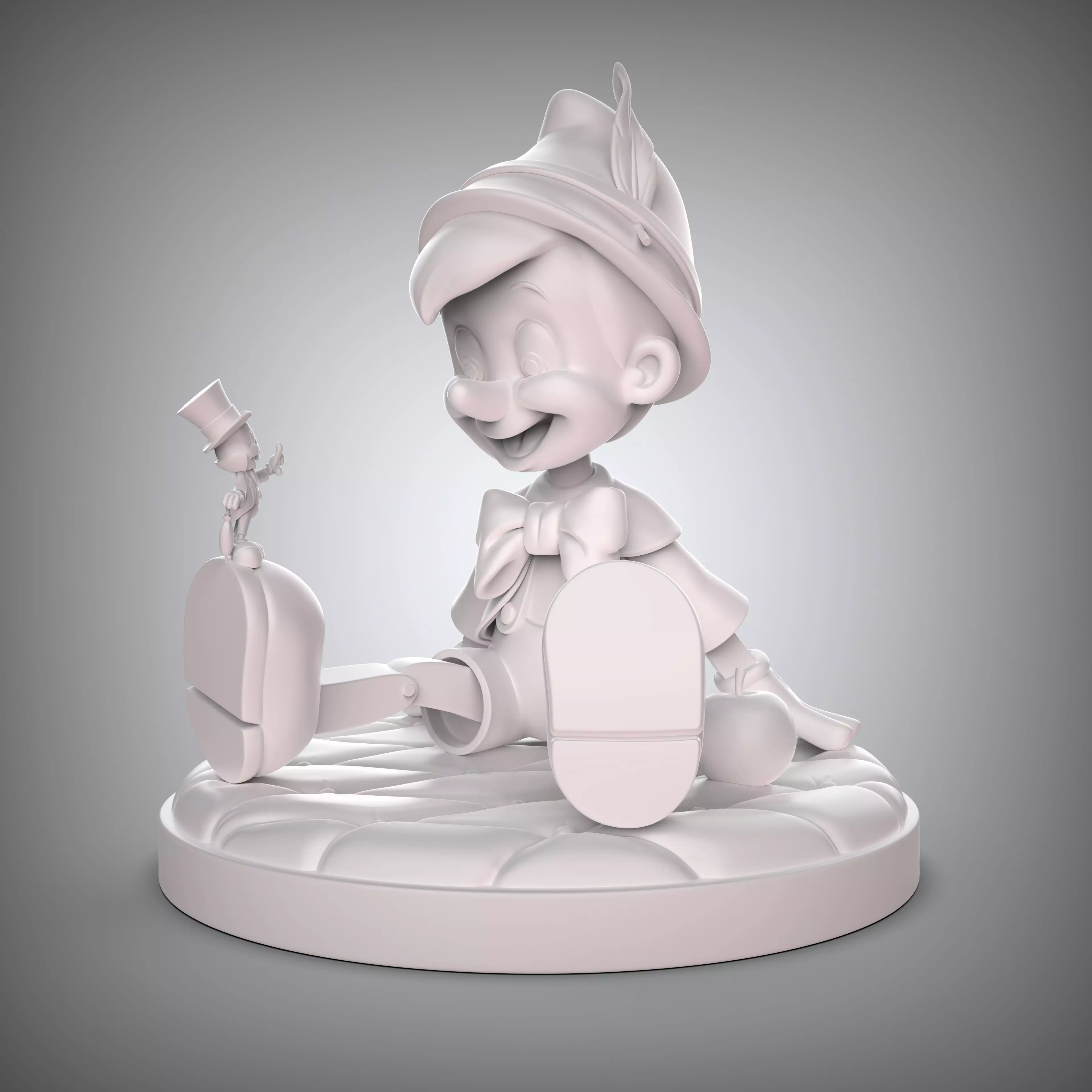 PINOCCHIO and JIMINY CRICKET 3D print model_6