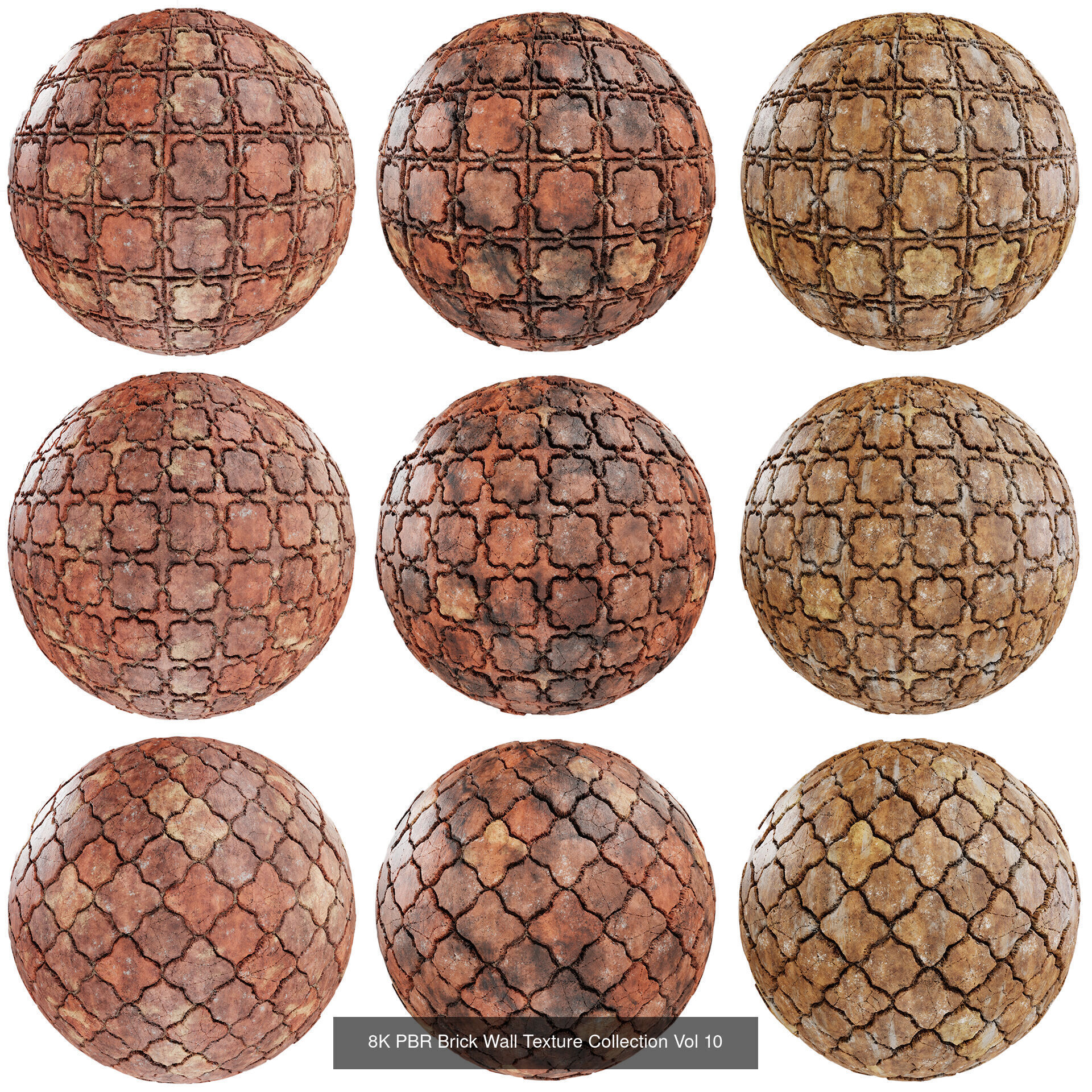Ultimate PBR 8K Brick Bundle 90 High Quality Textures Texture_10