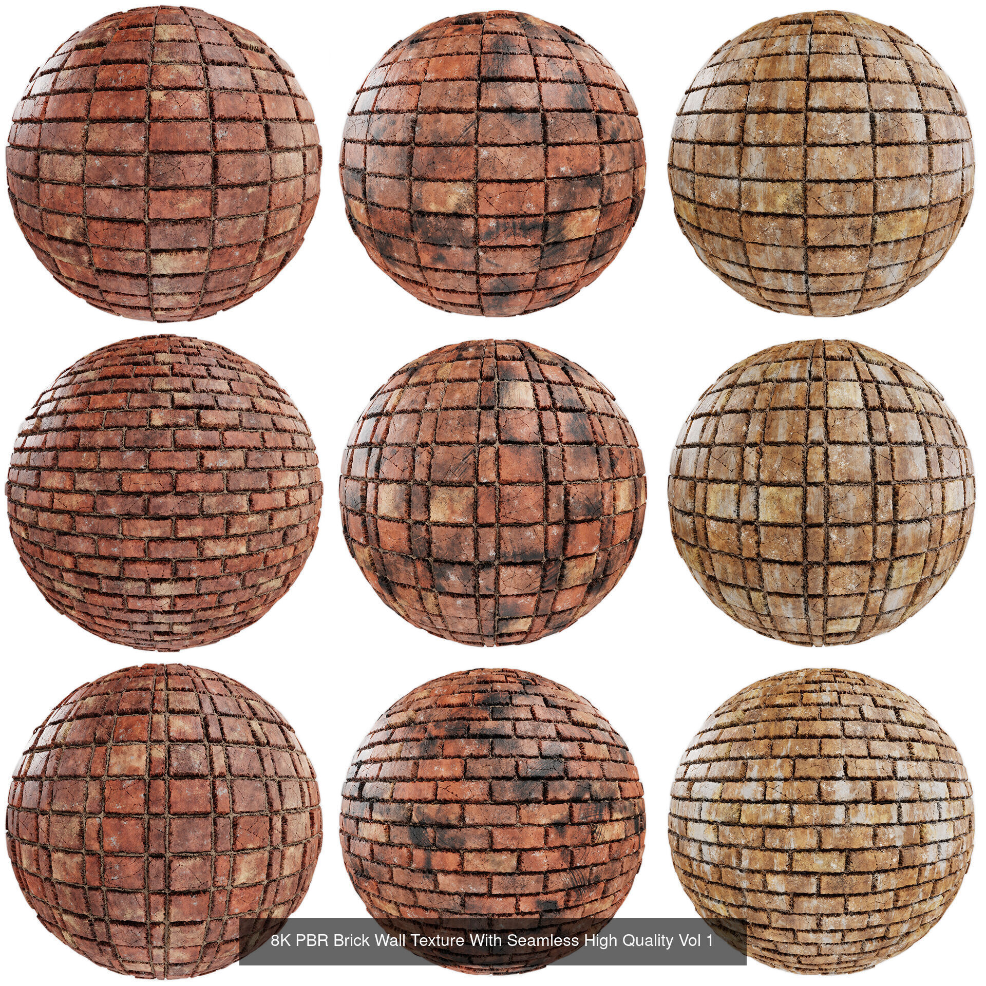 Ultimate PBR 8K Brick Bundle 90 High Quality Textures Texture_1