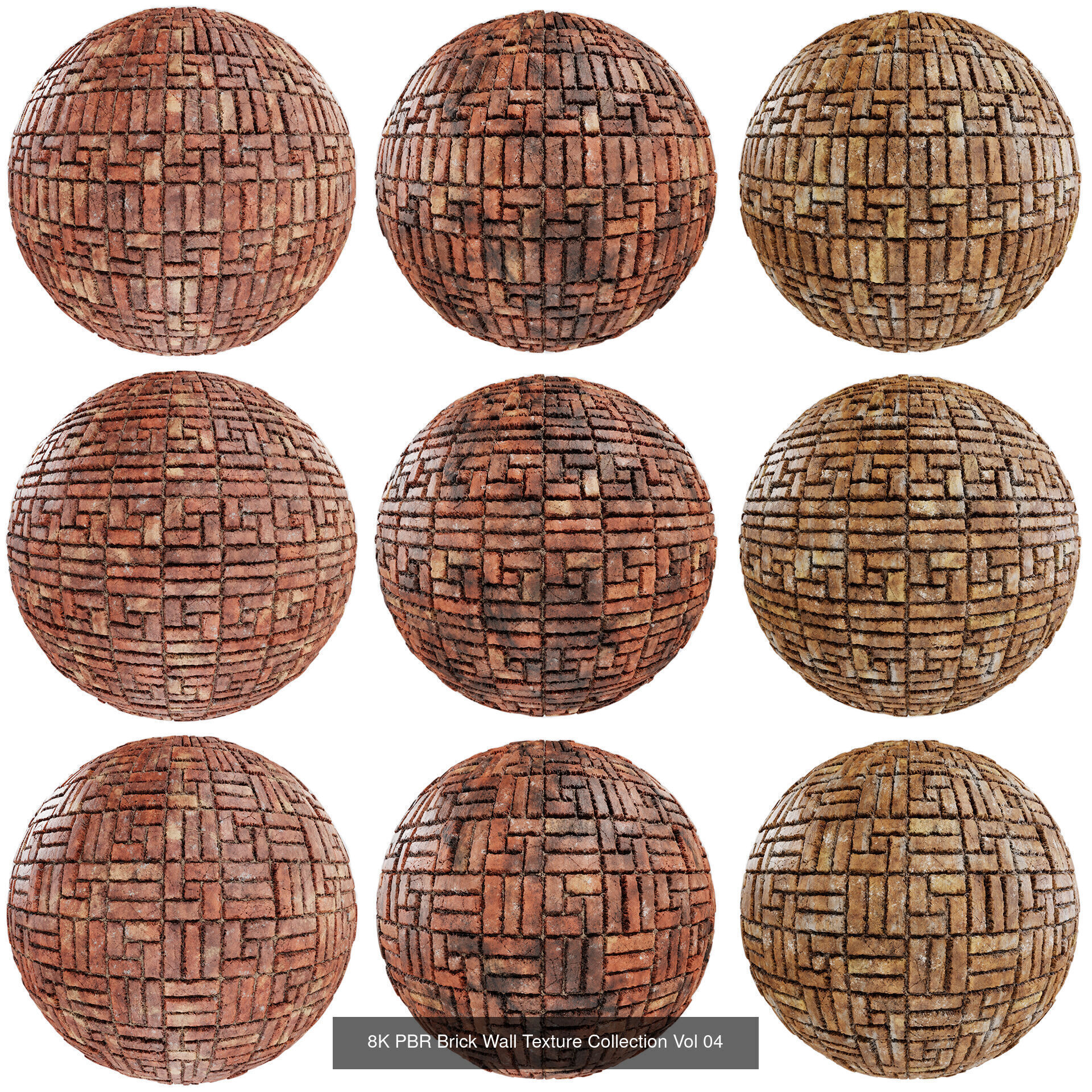 Ultimate PBR 8K Brick Bundle 90 High Quality Textures Texture_4
