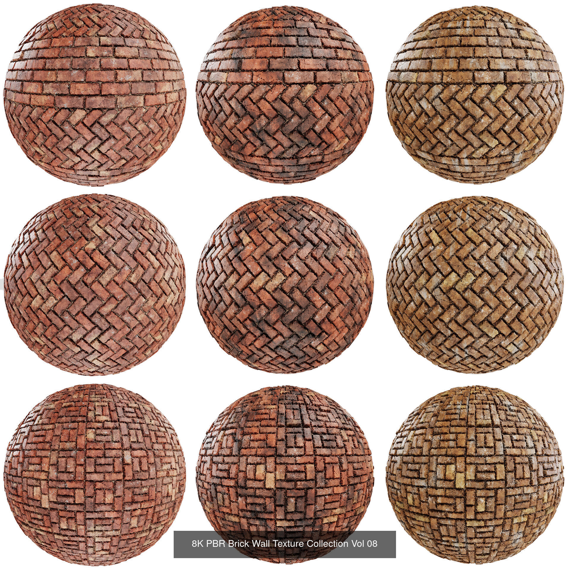 Ultimate PBR 8K Brick Bundle 90 High Quality Textures Texture_8