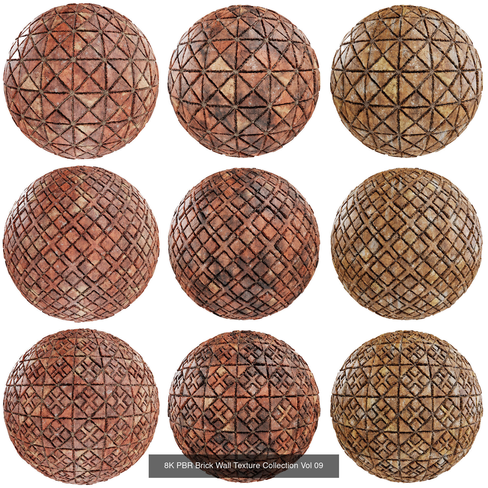 Ultimate PBR 8K Brick Bundle 90 High Quality Textures Texture_9