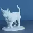 Cat walking full body STL