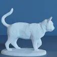 Cat walking full body STL 3D print model_2