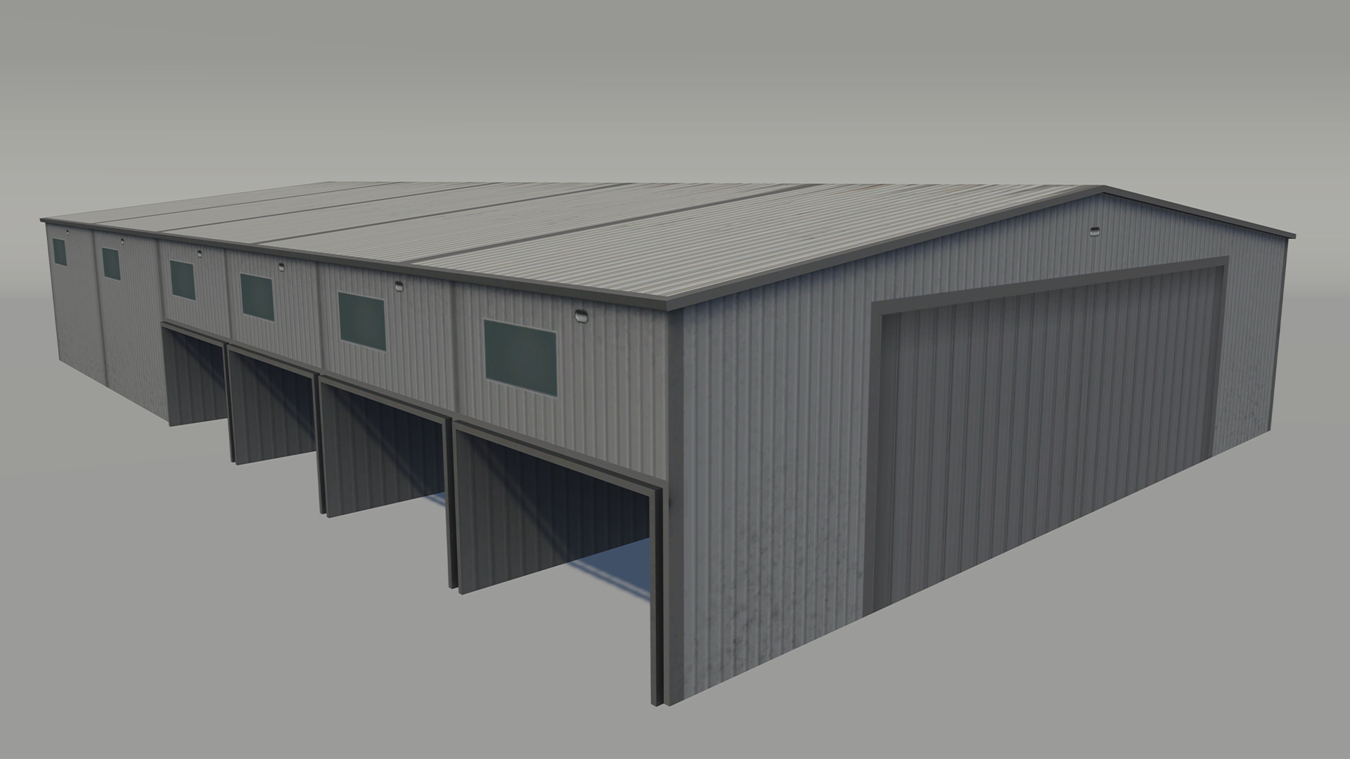 Lowpoly warehouses pack Low-poly 3D model_1
