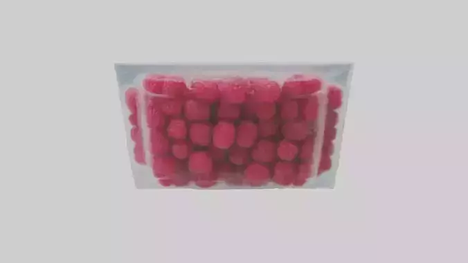 Frozen Raspberries Pack model