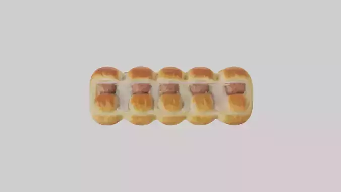 Frozen Sausage Rolls Pack model 3D model
