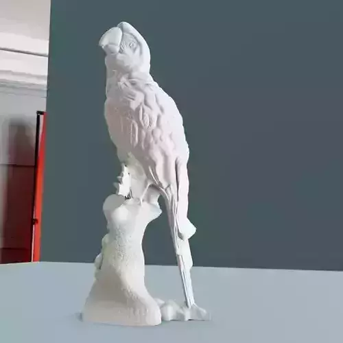 Macaw sculpture STL