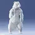 Bear standing Statue