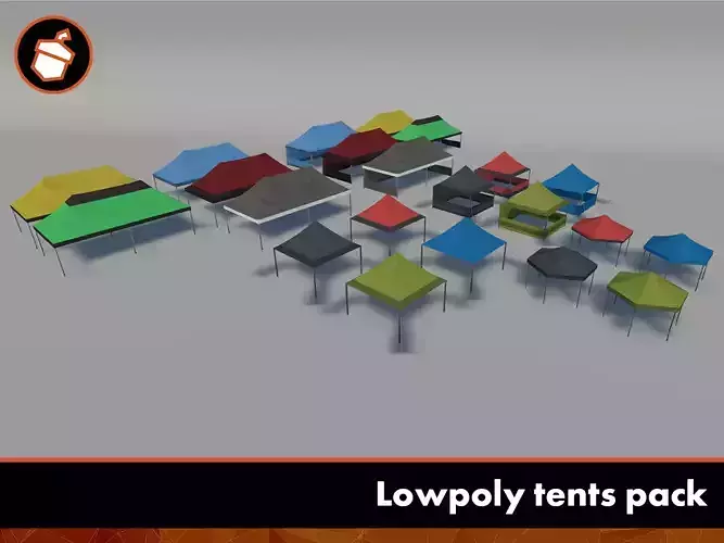 Lowpoly tents pack