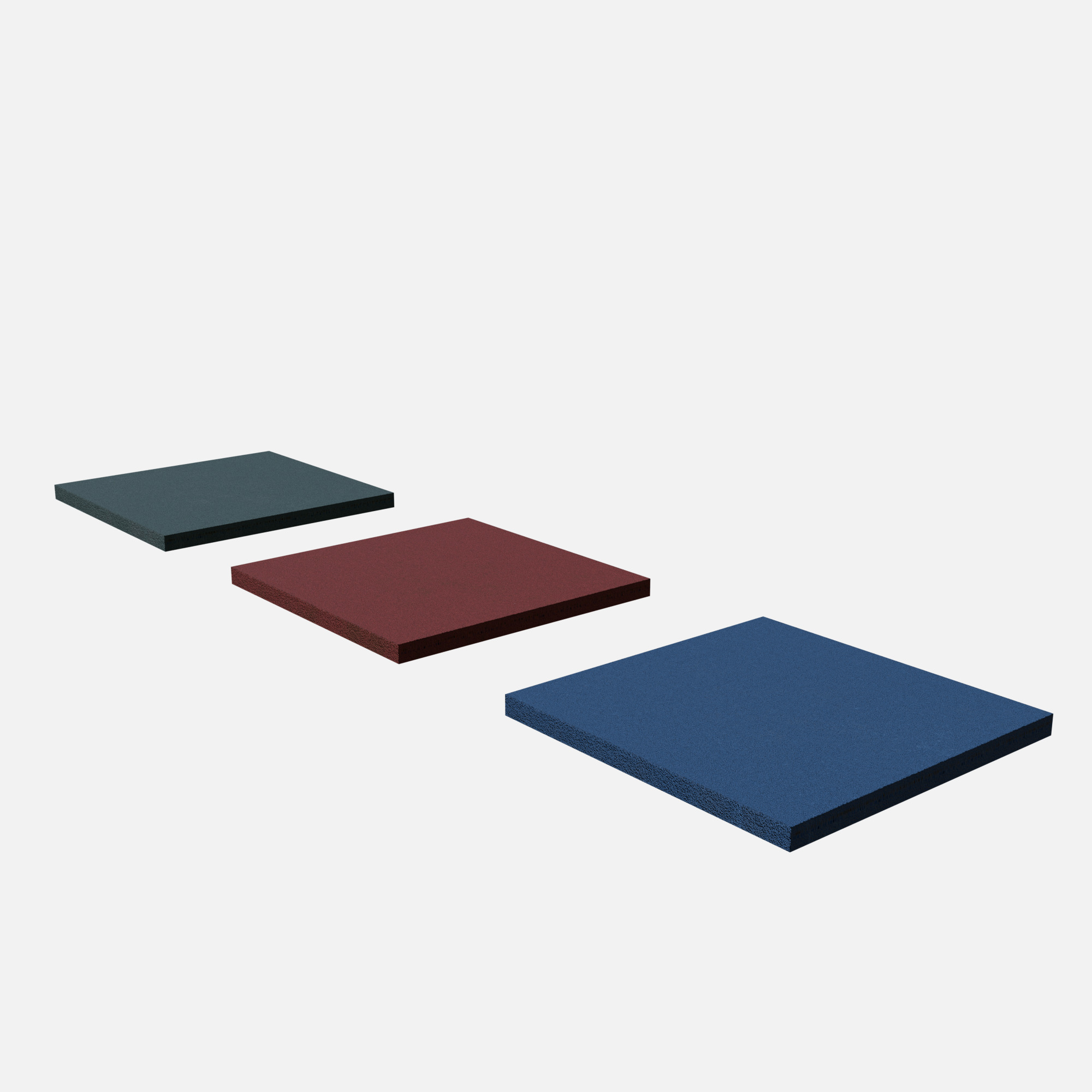 Rubber tiles 500x500x30 Low-poly 3D model_2