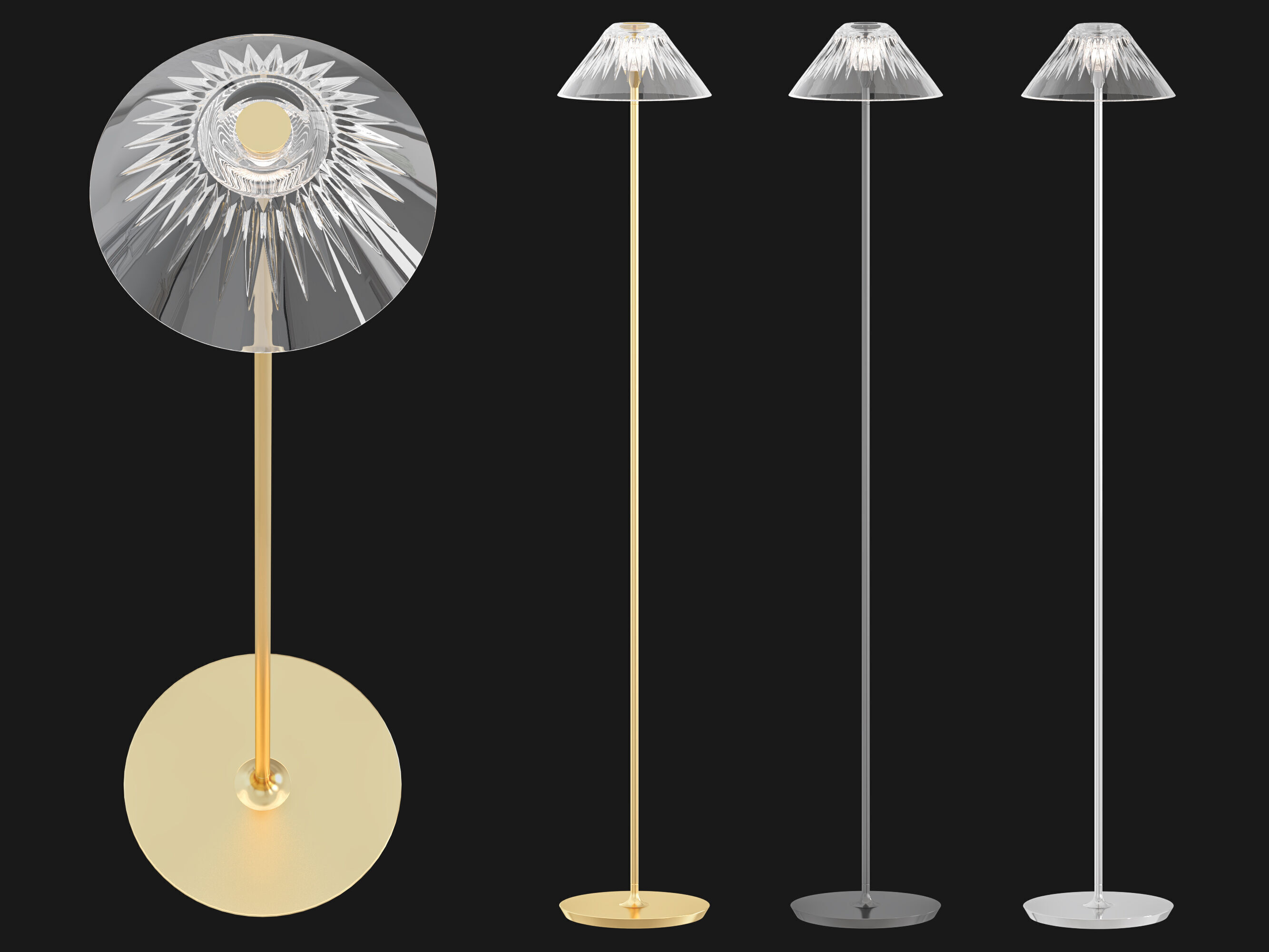 Blaze Floor Lamp 3D model_1