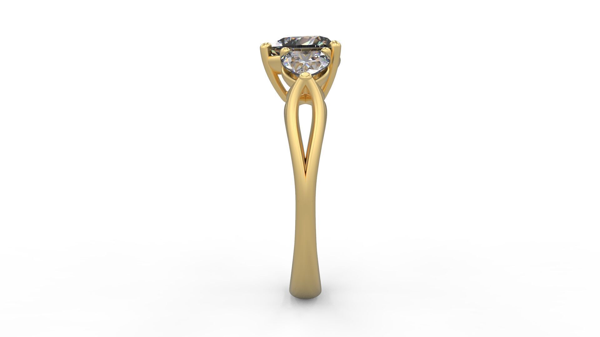 Women Solitaire 4163 3D print model_2