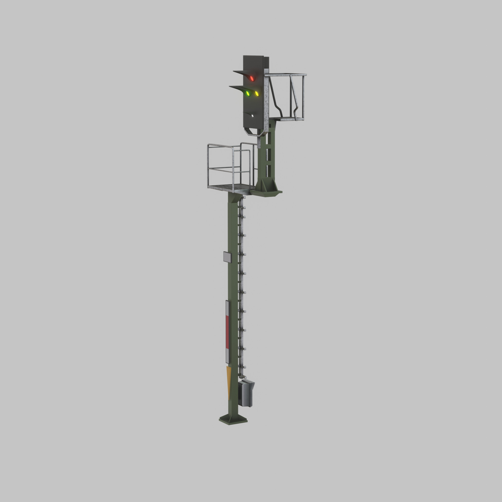 KS-Railway-Signal-Post 7000mm Version-3 Low-poly 3D model_54