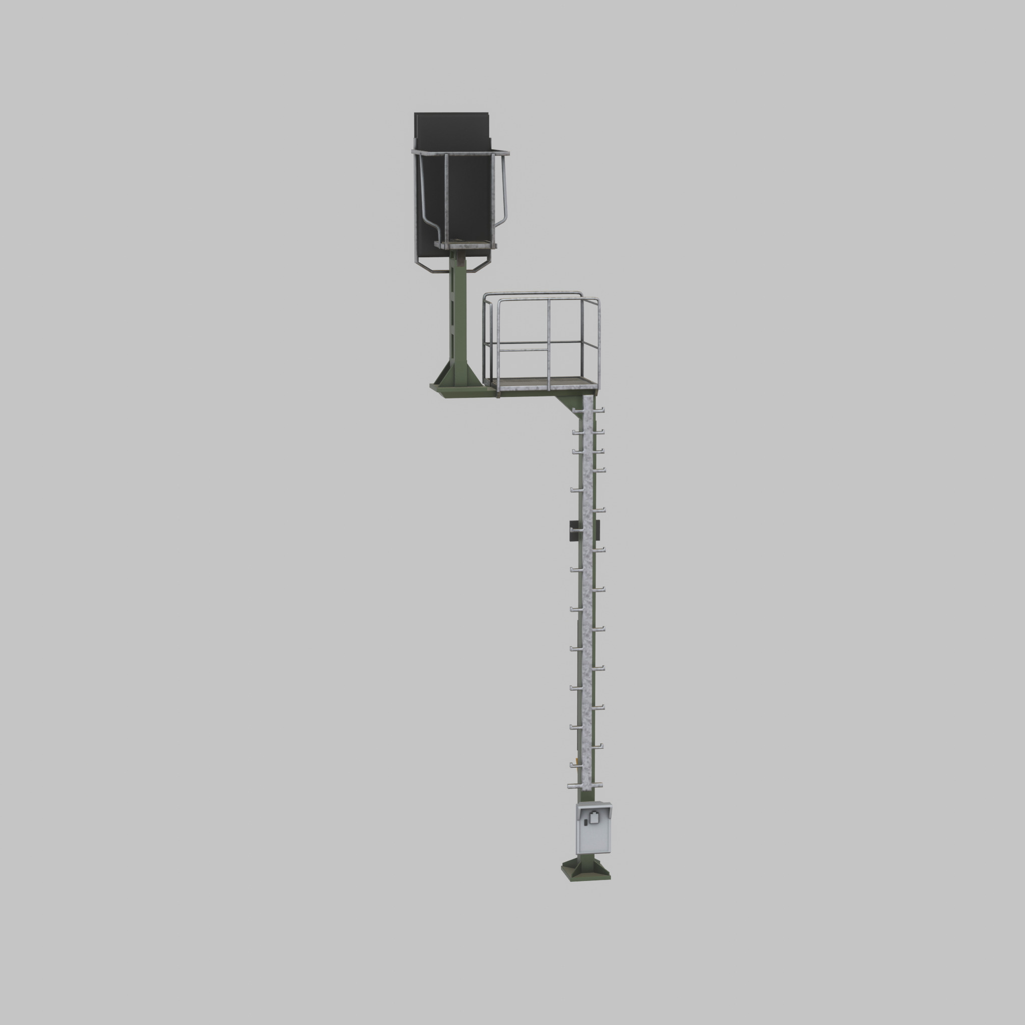KS-Railway-Signal-Post 7000mm Version-3 Low-poly 3D model_30