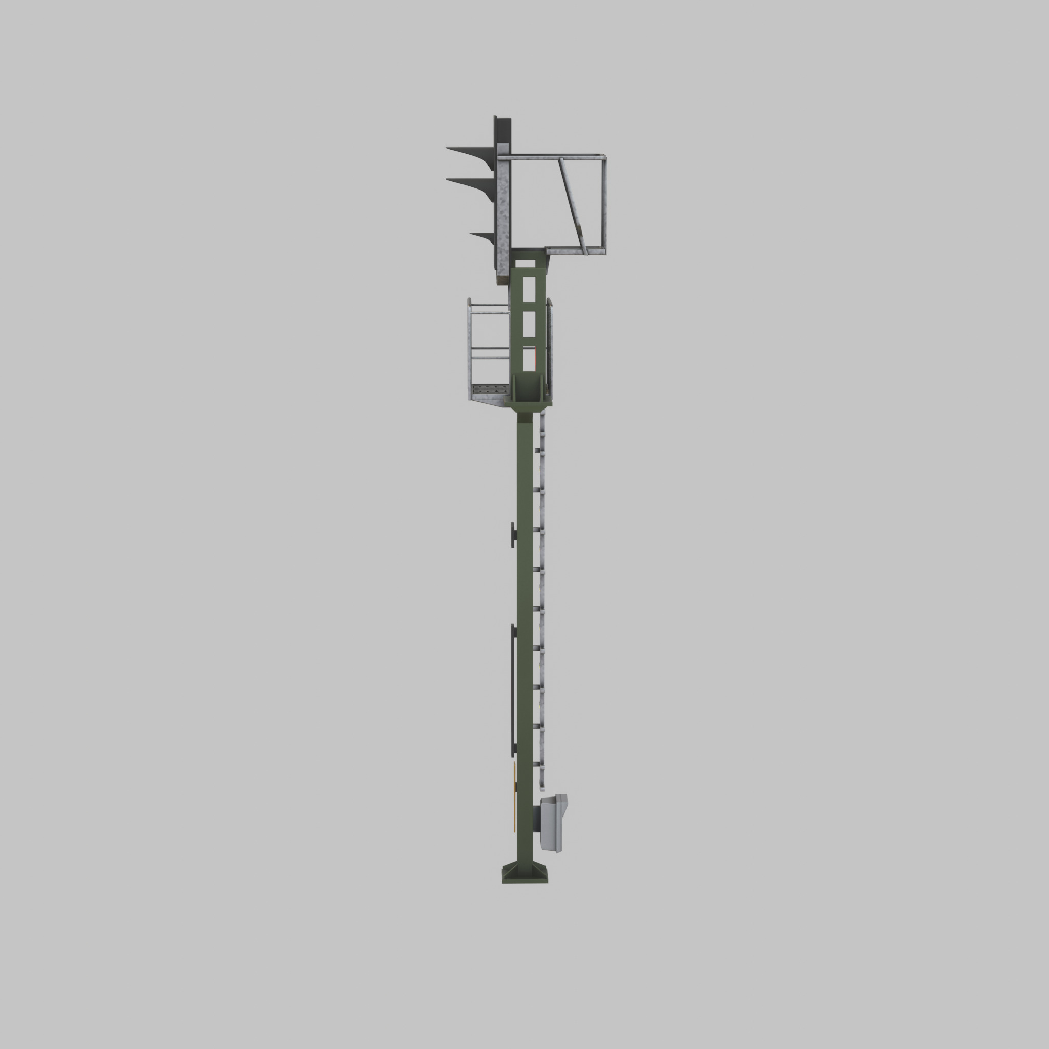 KS-Railway-Signal-Post 7000mm Version-3 Low-poly 3D model_22