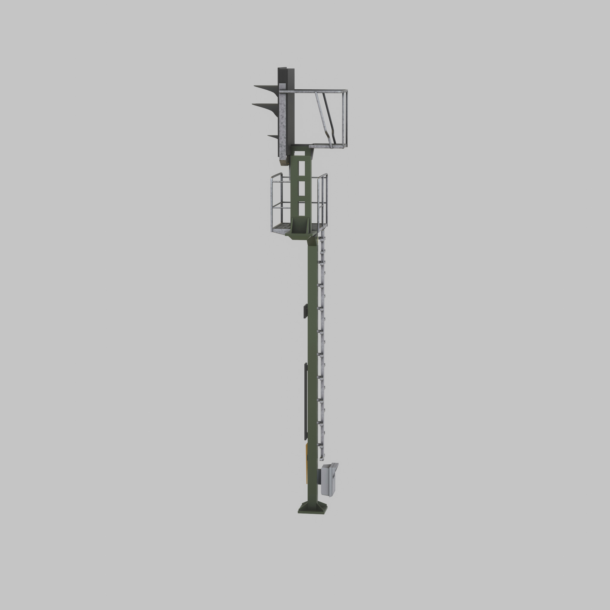 KS-Railway-Signal-Post 7000mm Version-3 Low-poly 3D model_23