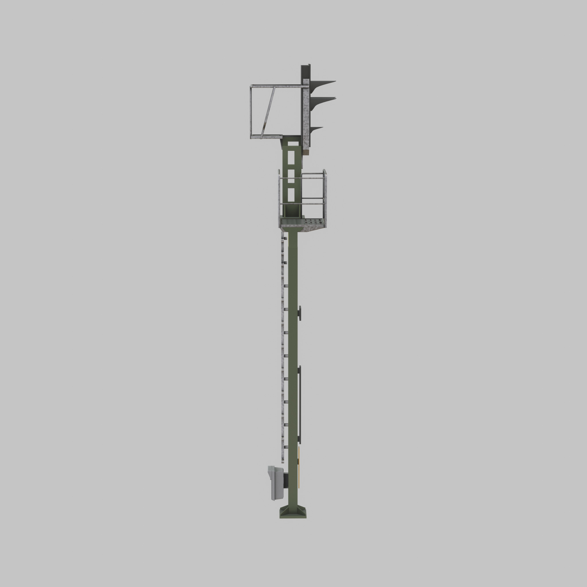KS-Railway-Signal-Post 7000mm Version-3 Low-poly 3D model_41