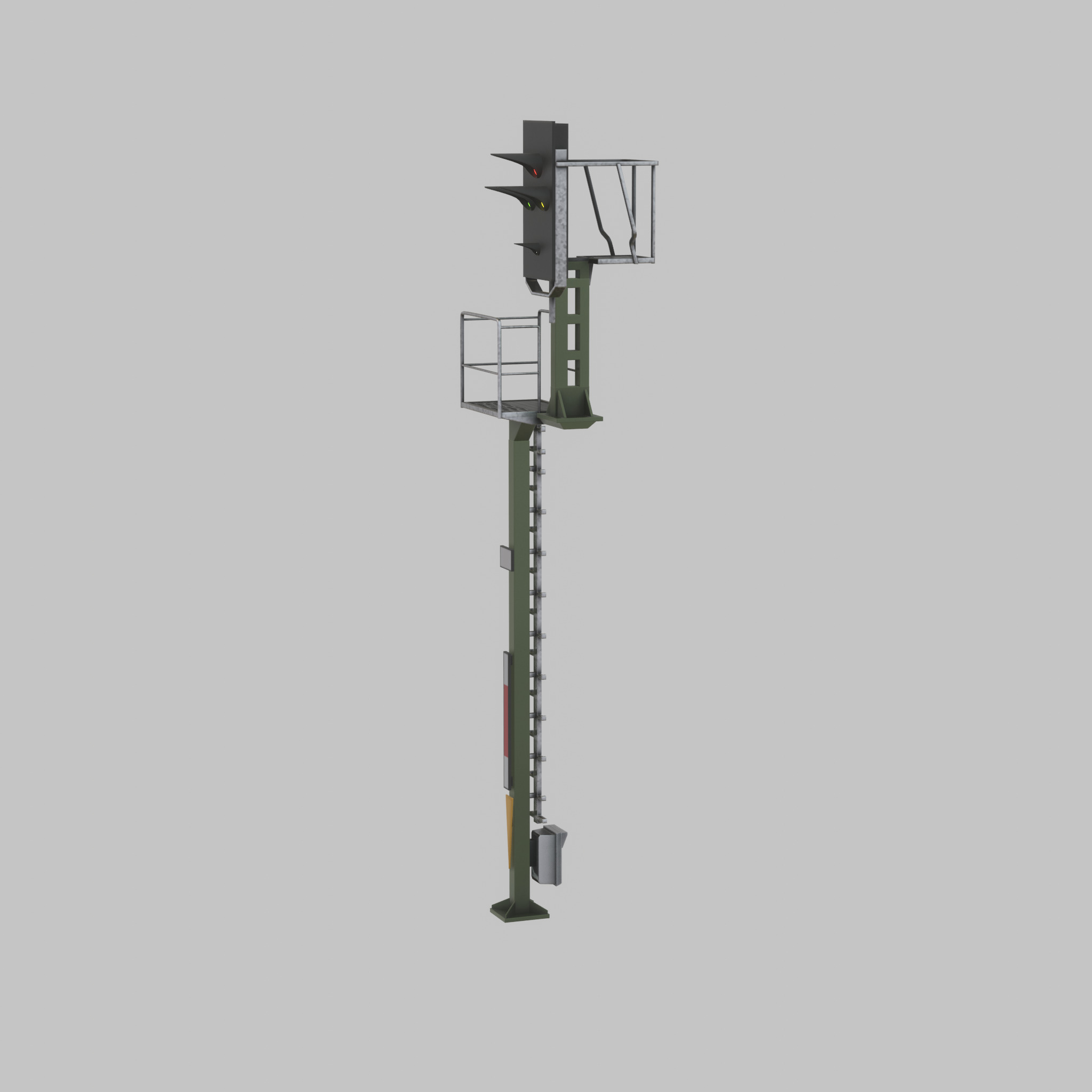 KS-Railway-Signal-Post 7000mm Version-3 Low-poly 3D model_55