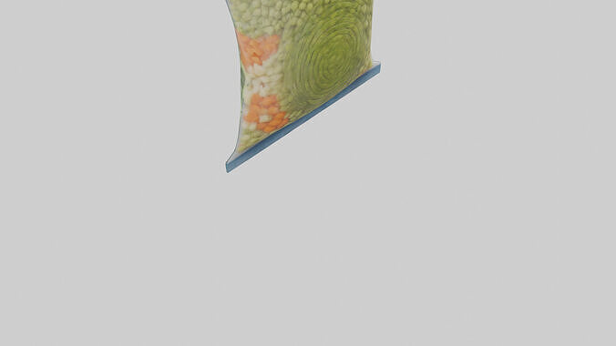 Frozen Vegetable Mix Pack model 3D model 4