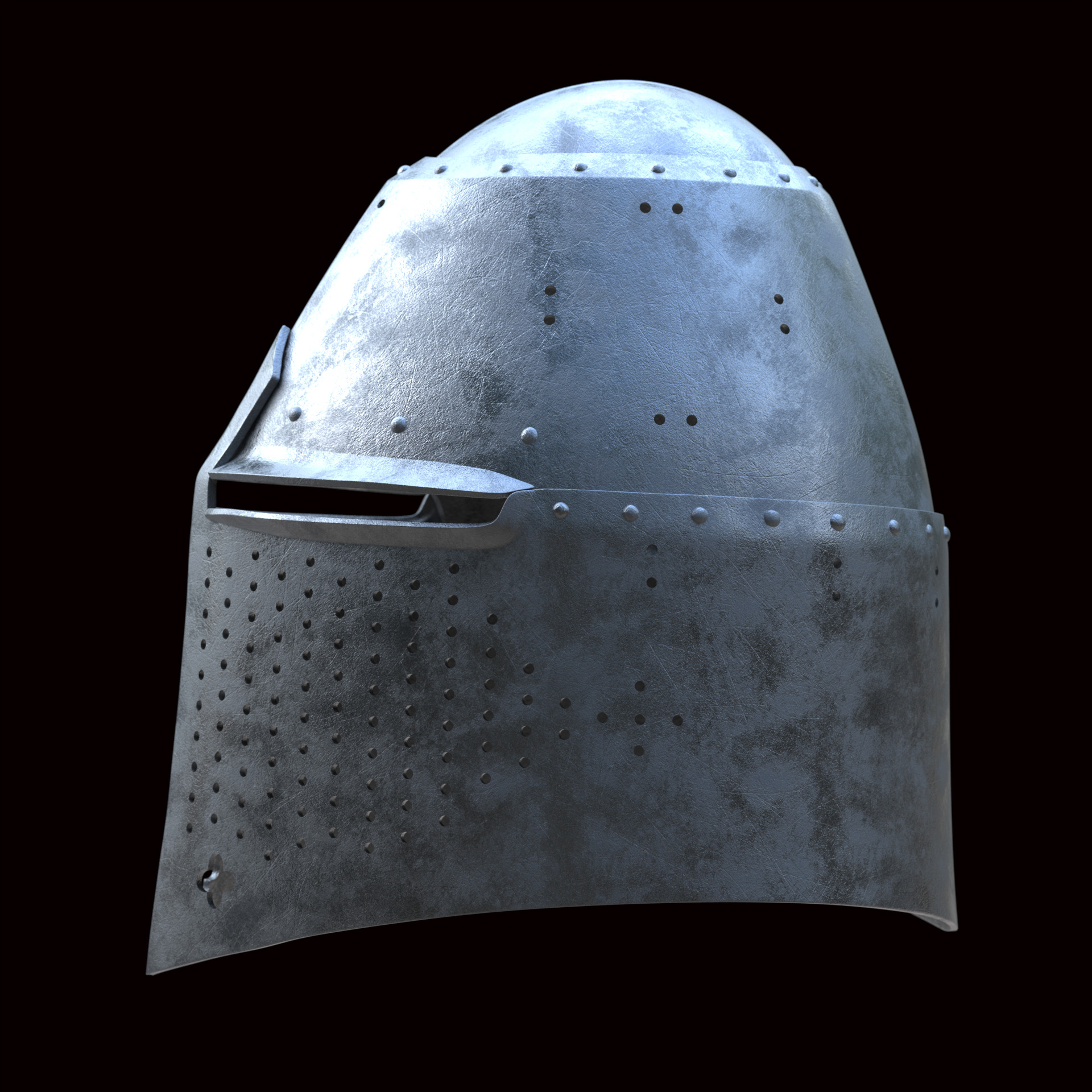 Helm of Sir Richard Pembridge 3D print model_3
