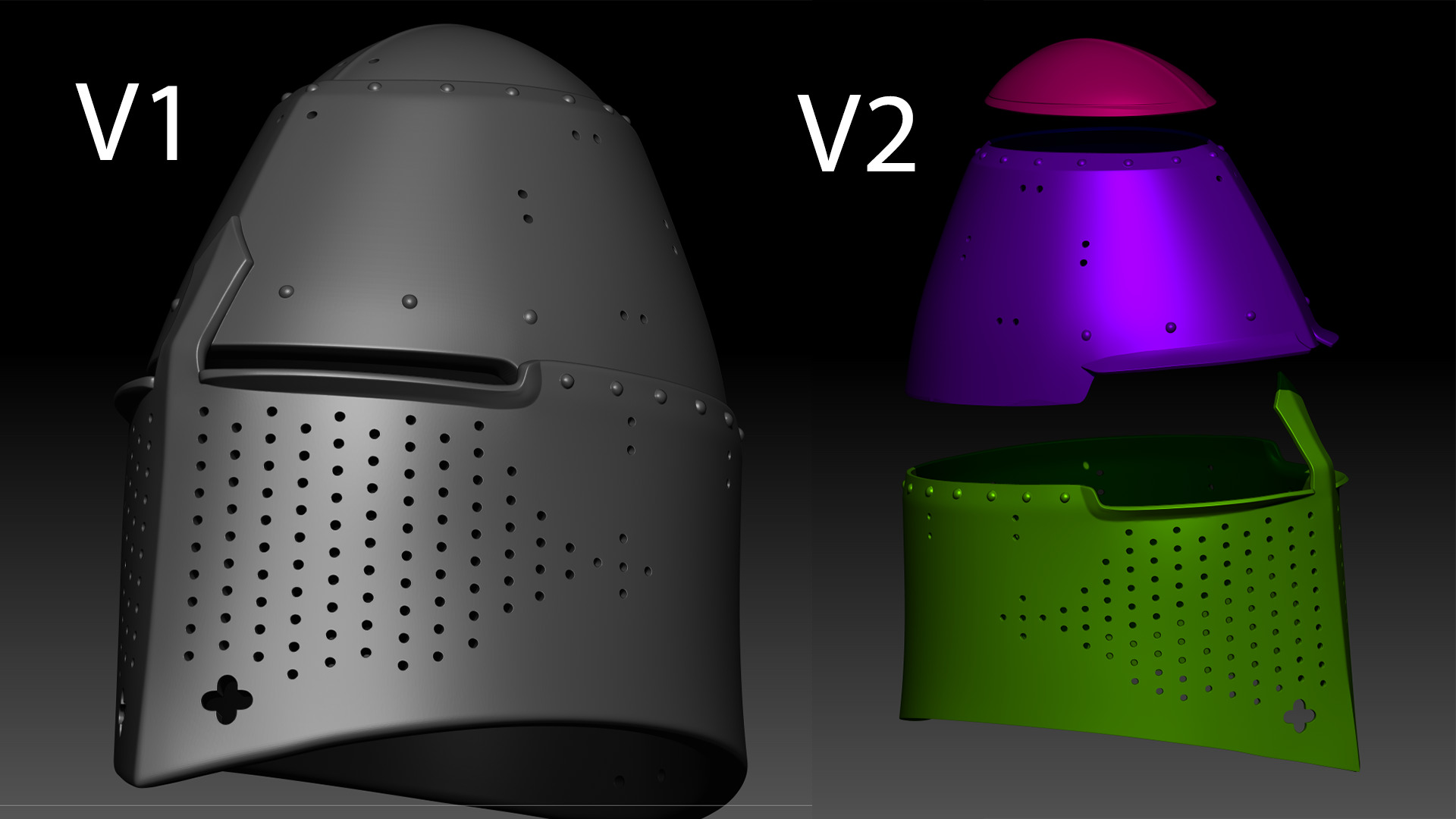 Helm of Sir Richard Pembridge 3D print model_13