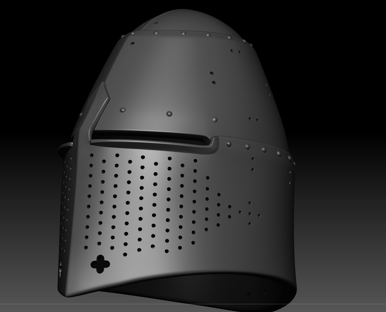 Helm of Sir Richard Pembridge 3D print model_9