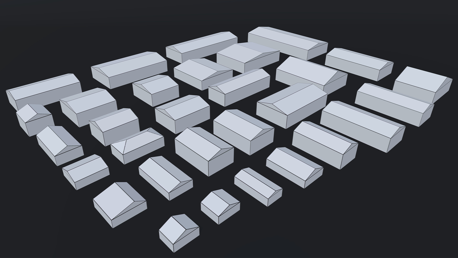 Lowpoly industrial buildings pack Low-poly 3D model_4