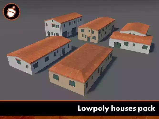 Lowpoly houses pack