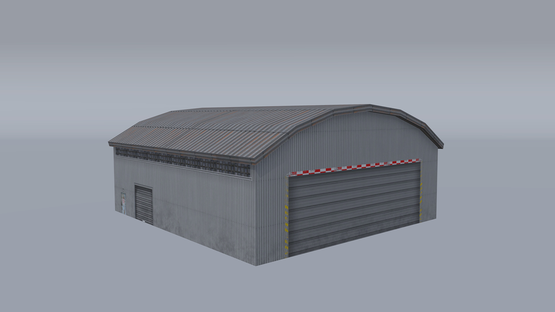 Lowpoly hangars pack Low-poly 3D model_3