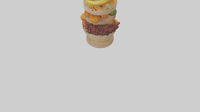 Fruit Basket Stand model 3D model 4
