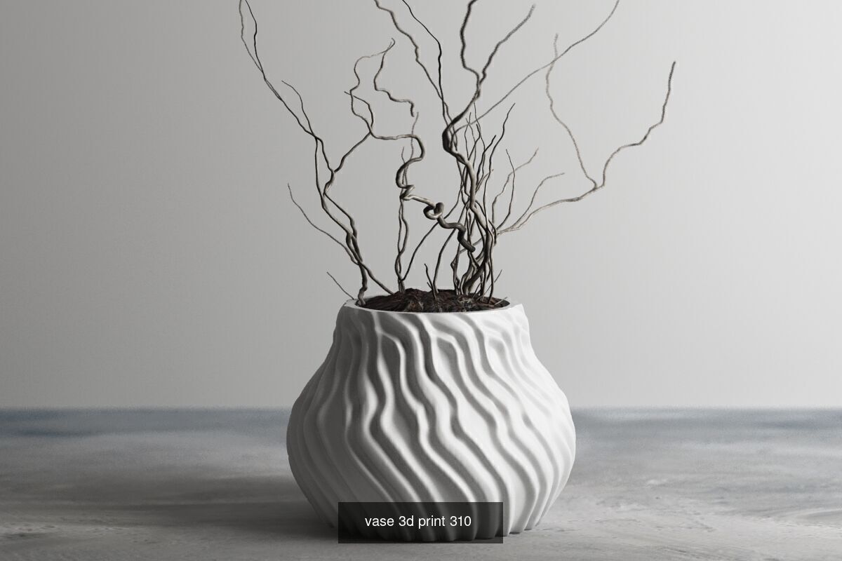 20 vase pot 3d print pack collection _5