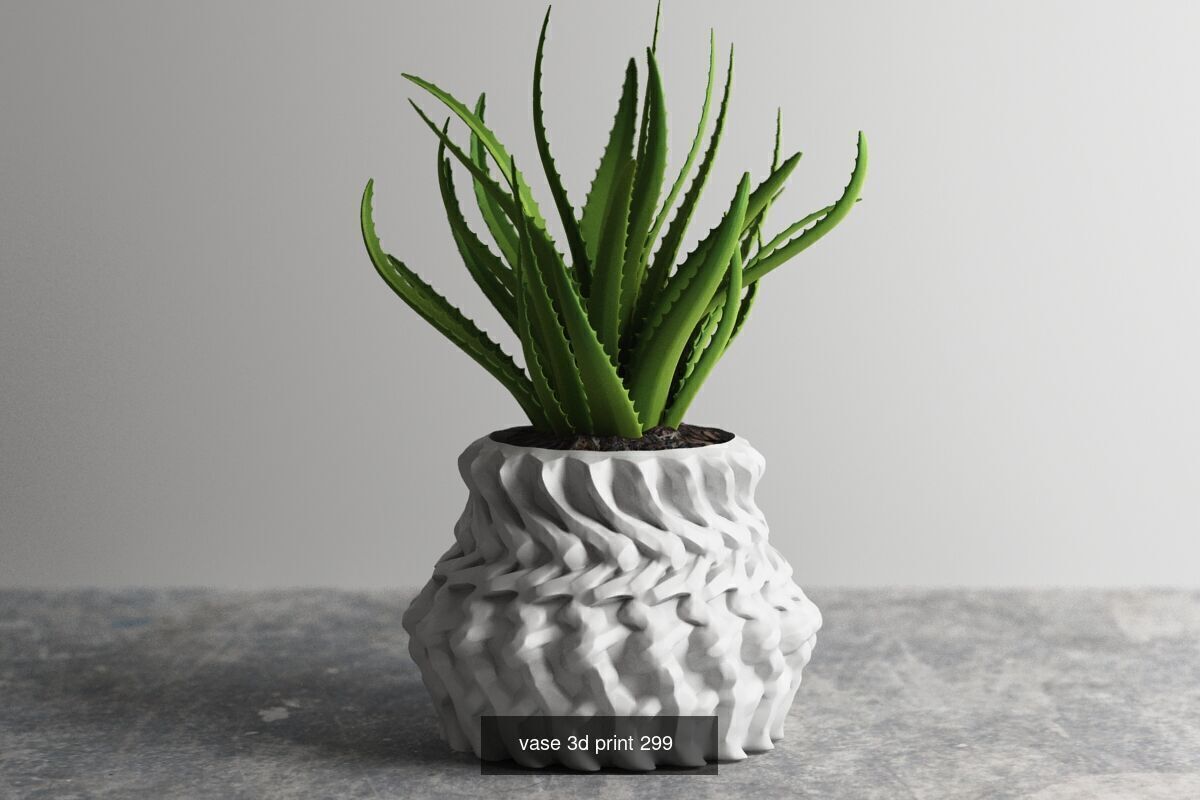 20 vase pot 3d print pack collection _15