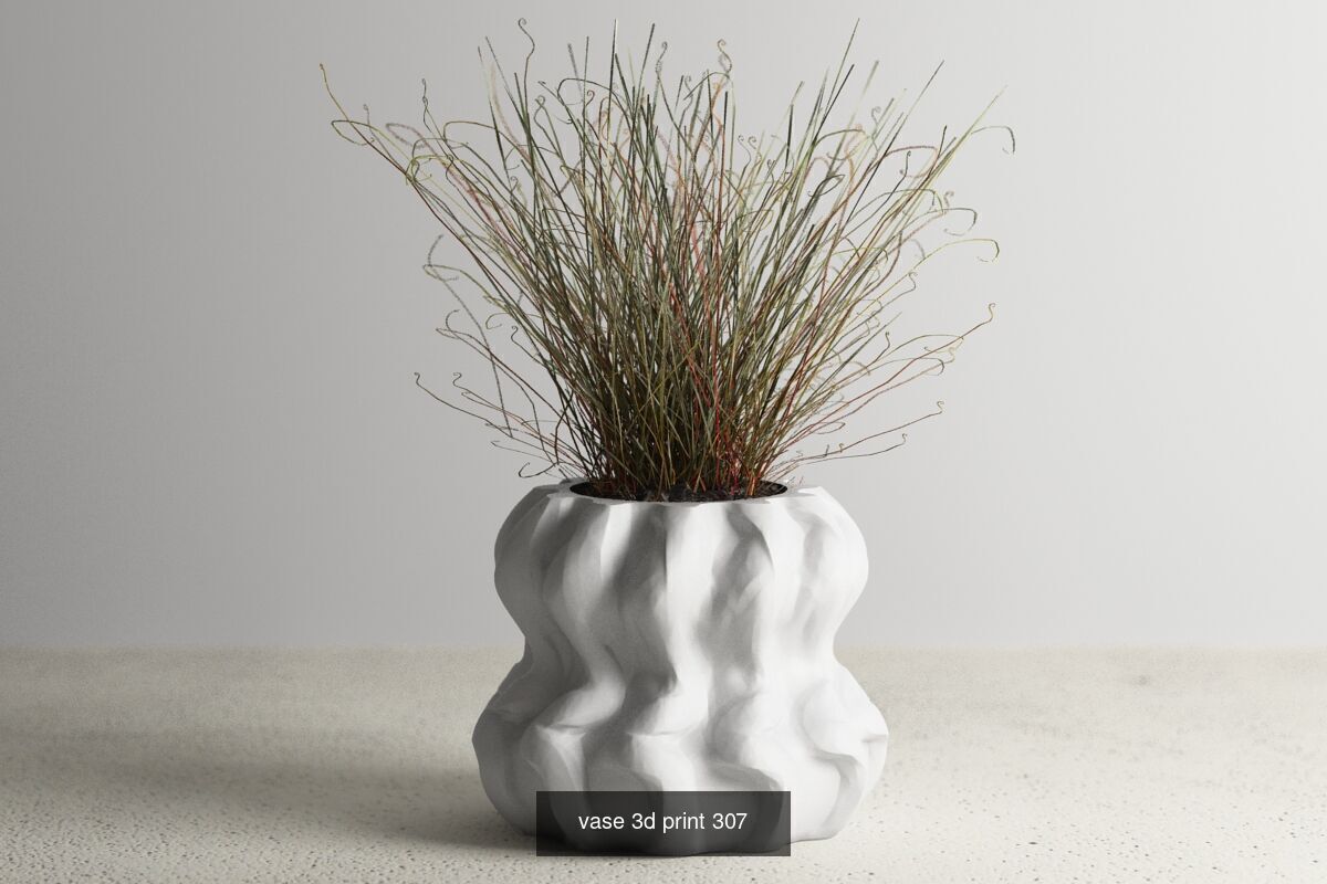20 vase pot 3d print pack collection _8