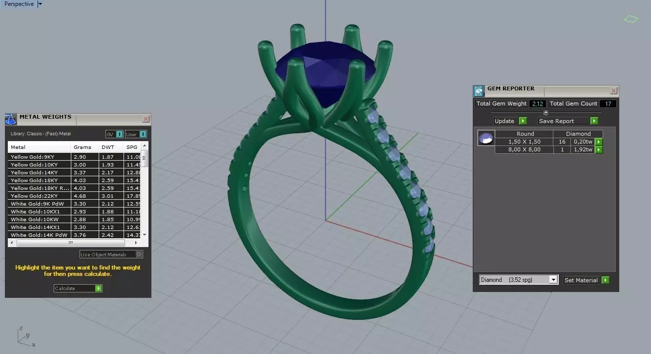 Engagement Wedding Ring 131 3D print model_6