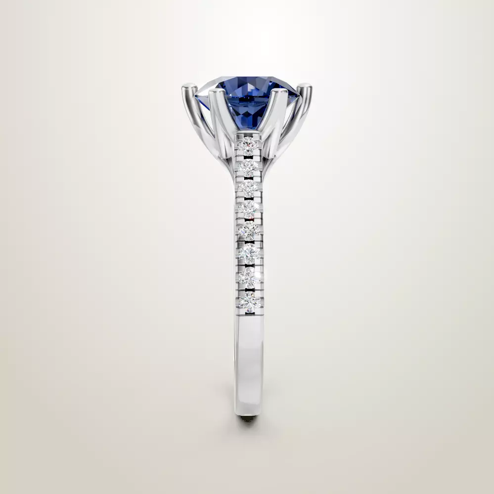 Engagement Wedding Ring 131 3D print model_3