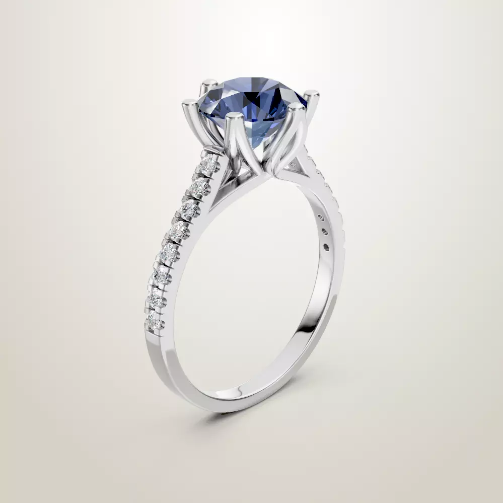 Engagement Wedding Ring 131 3D print model_2