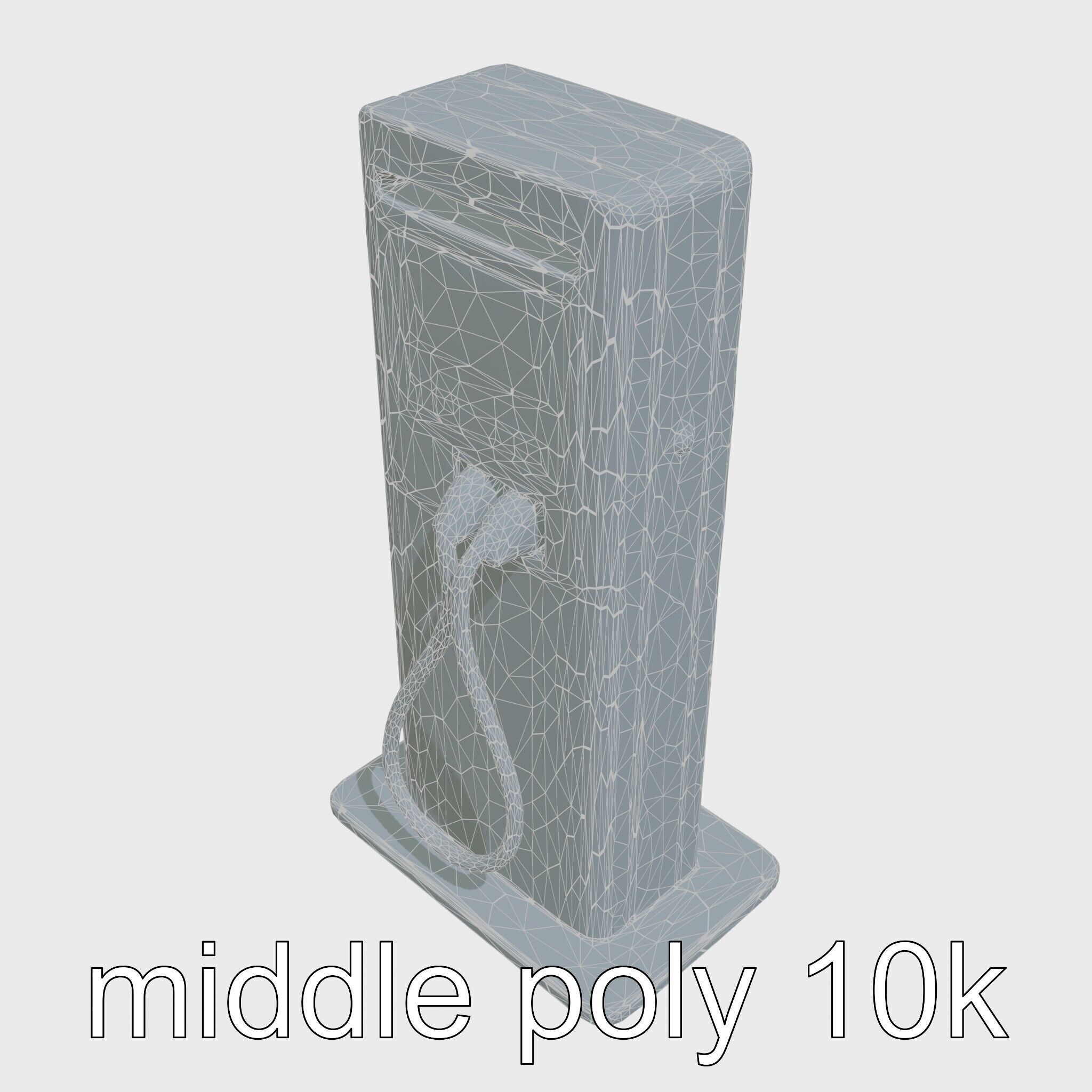 Eco-Friendly Electric Vehicle Charging Point Low-poly 3D model_28